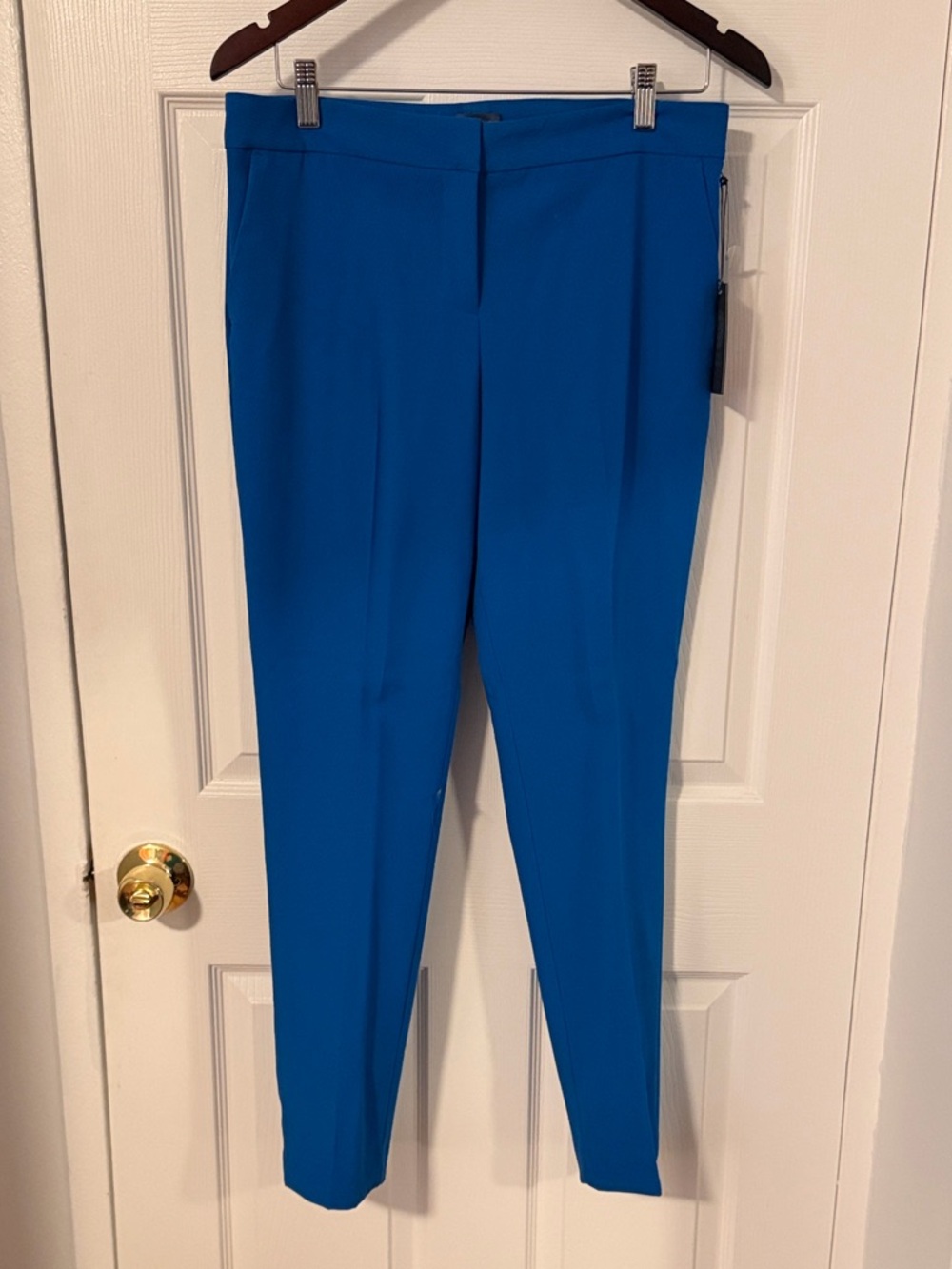 Vince Camuto Cobalt Blue Straight-Leg Pants